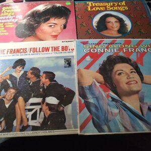 Lot 4 Used Different Original 1960s LP Records Connie Francis BUBBLEGUM VOCALS